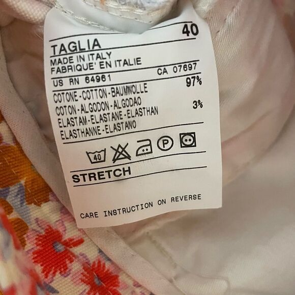 Sisley Floral Capri Trouser Pants - Picture 7 of 7